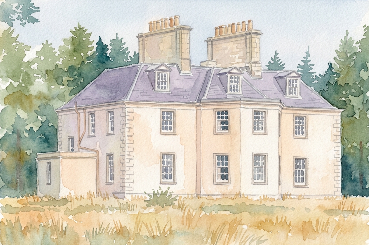 James's home in Watercolor style